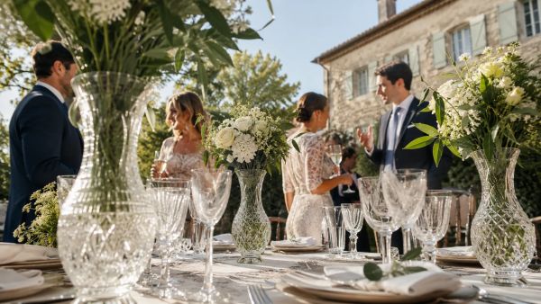 Quel vase en cristal est idéal pour un mariage ?